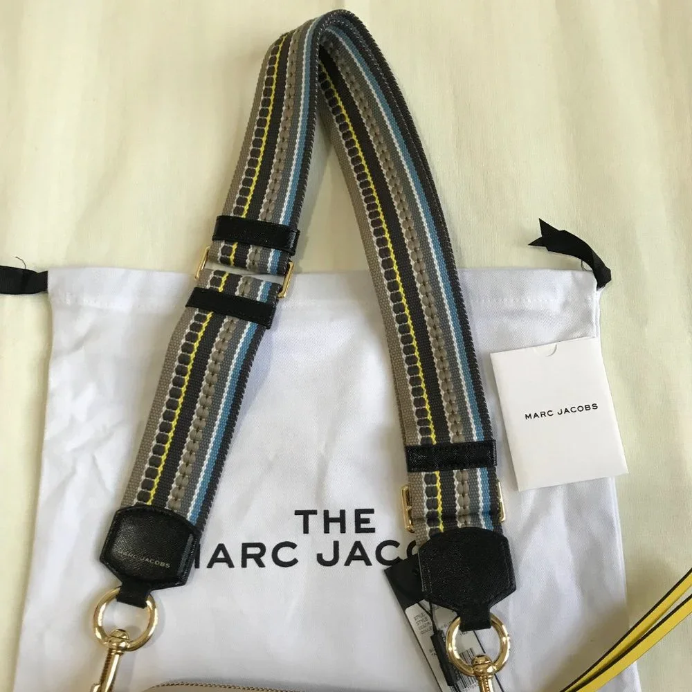 Marc Jacobs Snapshot Tricolor Leather Camera Bag Blue - Picture 4 of 7